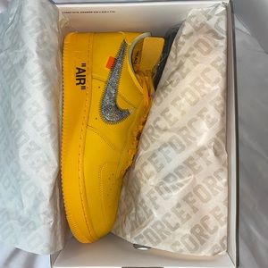 Nike Air Force 1 Off White ICA University Gold